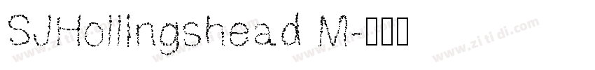 SJHollingshead M字体转换